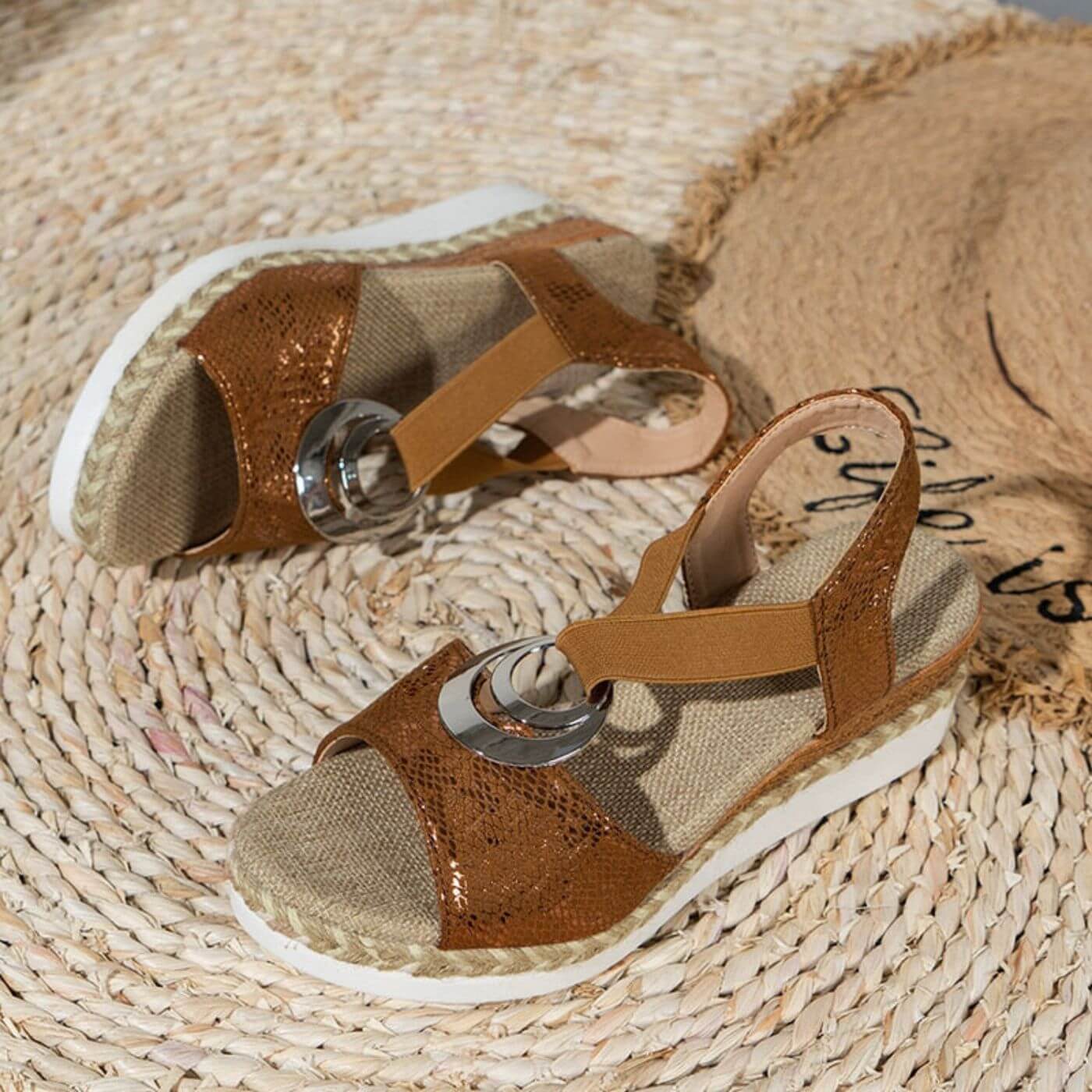 Comfortabele Orthopedische Sleehak Sandalen Voor Dames