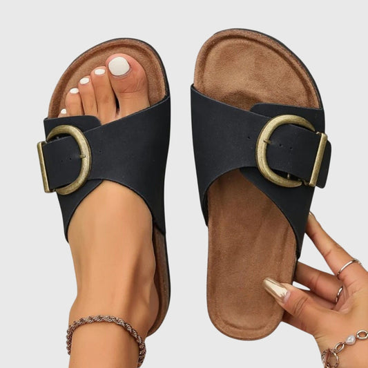 Comfortabele Instap Sandalen Met Gesp Voor Dames