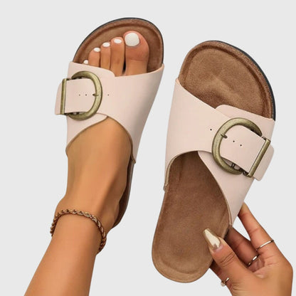 Comfortabele Instap Sandalen Met Gesp Voor Dames