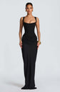 Dames Elegante Bodycon Bruiloft Gast Maxi Jurk