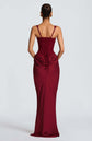 Dames Elegante Bodycon Bruiloft Gast Maxi Jurk