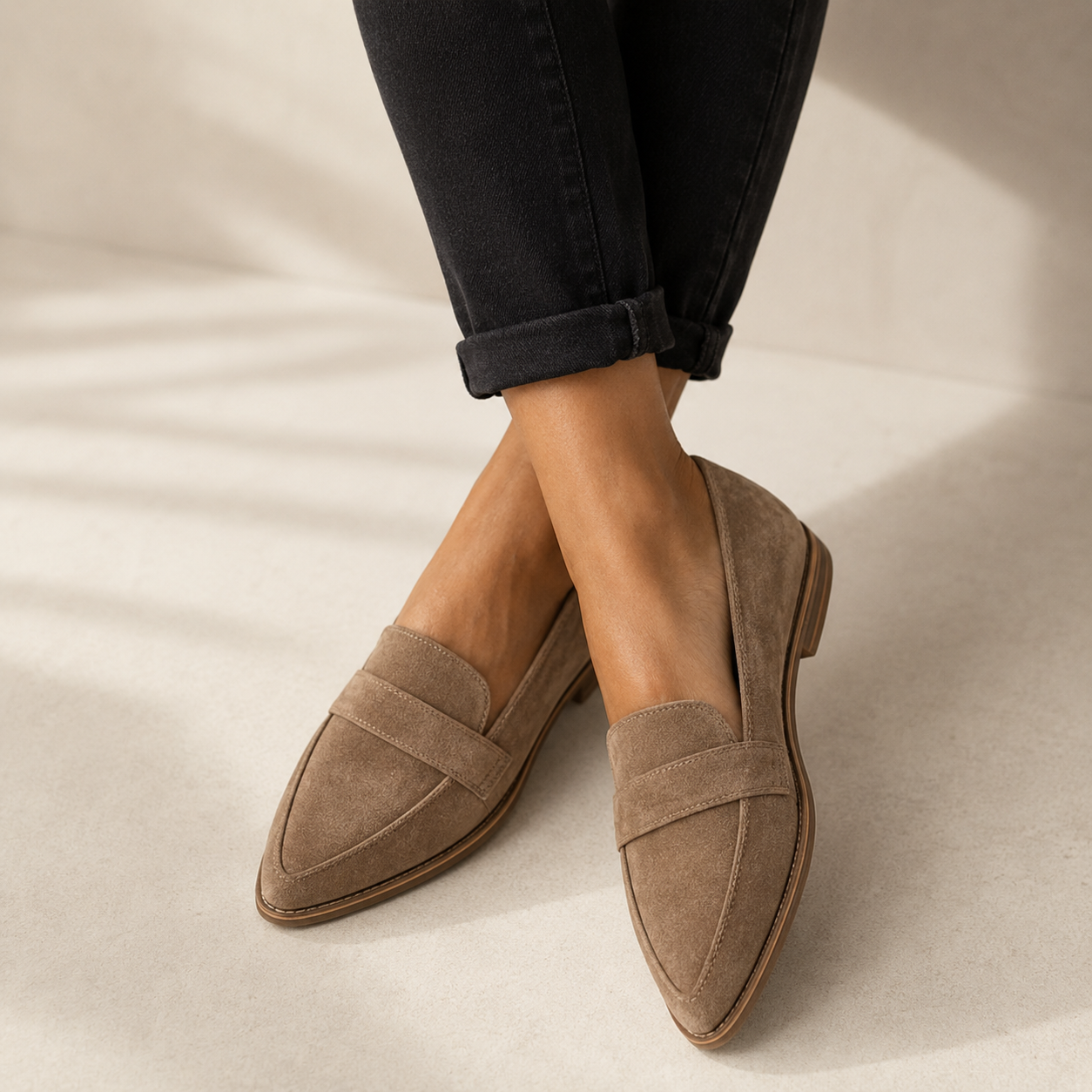 Elira | Stijlvolle Suède-Look Loafers Voor Dames