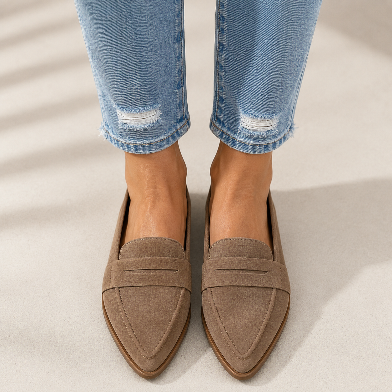 Elira | Stijlvolle Suède-Look Loafers Voor Dames